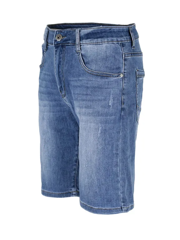 3D JEANS PANTALONES CORTOS DE MEZCLILLA PARA HOMBRES