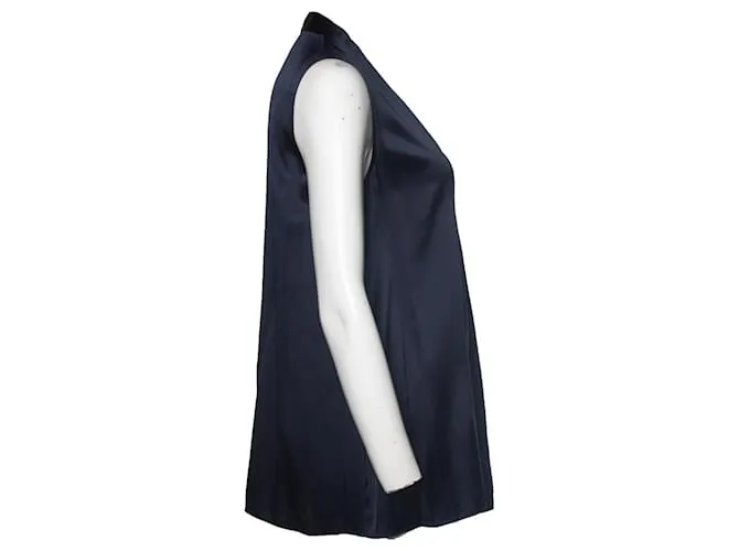 Autre Marque Pauw, Top seda azul sin mangas 