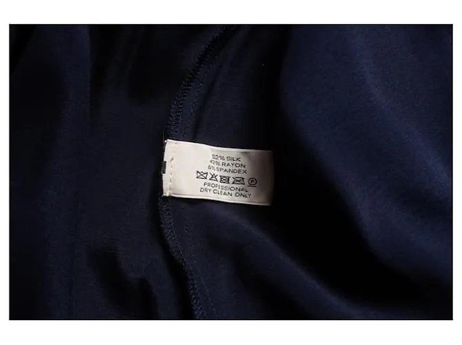 Autre Marque Pauw, Top seda azul sin mangas 