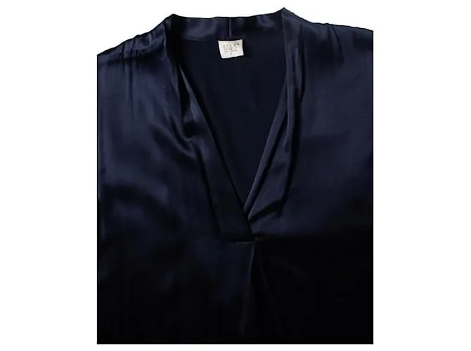 Autre Marque Pauw, Top seda azul sin mangas 