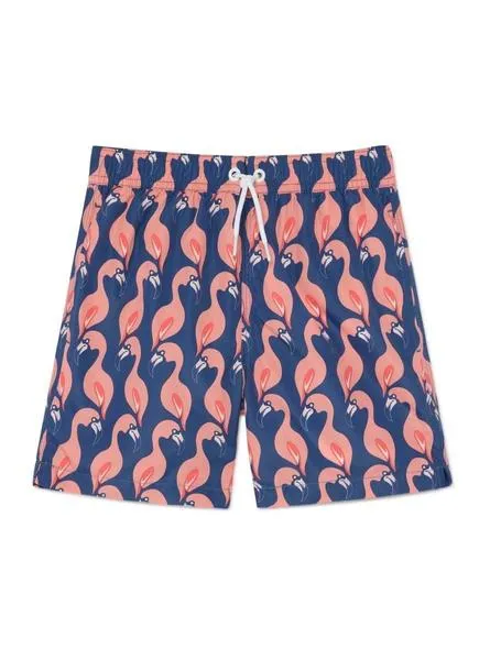 bañador hackett flamencos azul para niño