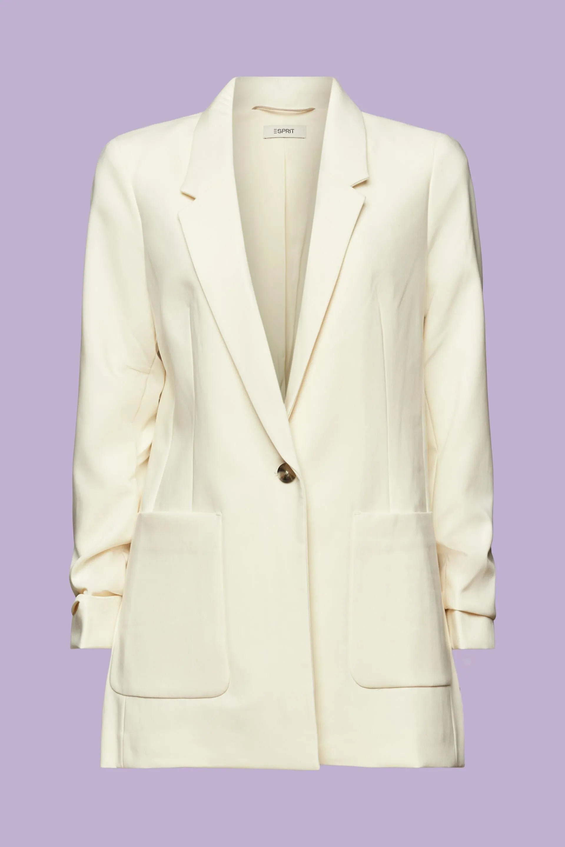Blazer con mangas fruncidas
