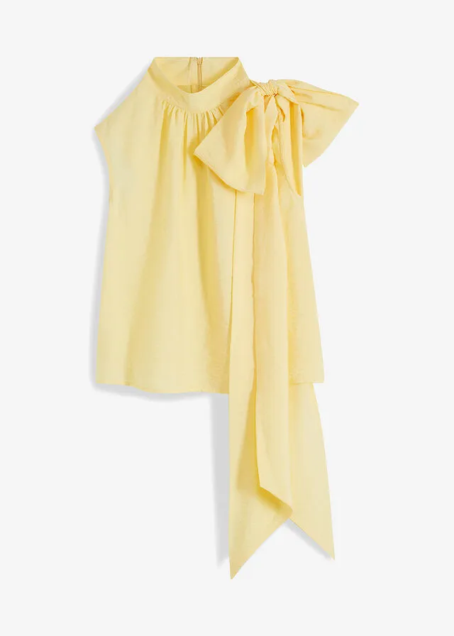Blusa sin mangas Amarillo claro