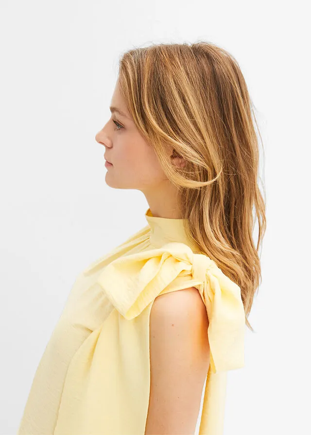 Blusa sin mangas Amarillo claro