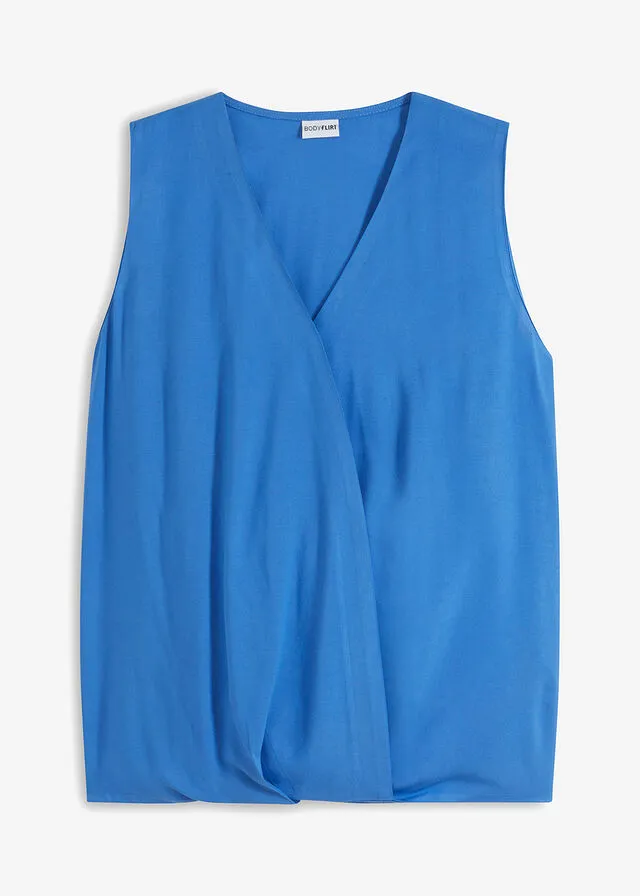 Blusa sin mangas Azul