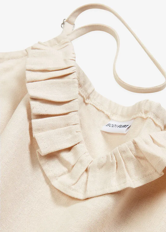 Blusa sin mangas gris guijarro