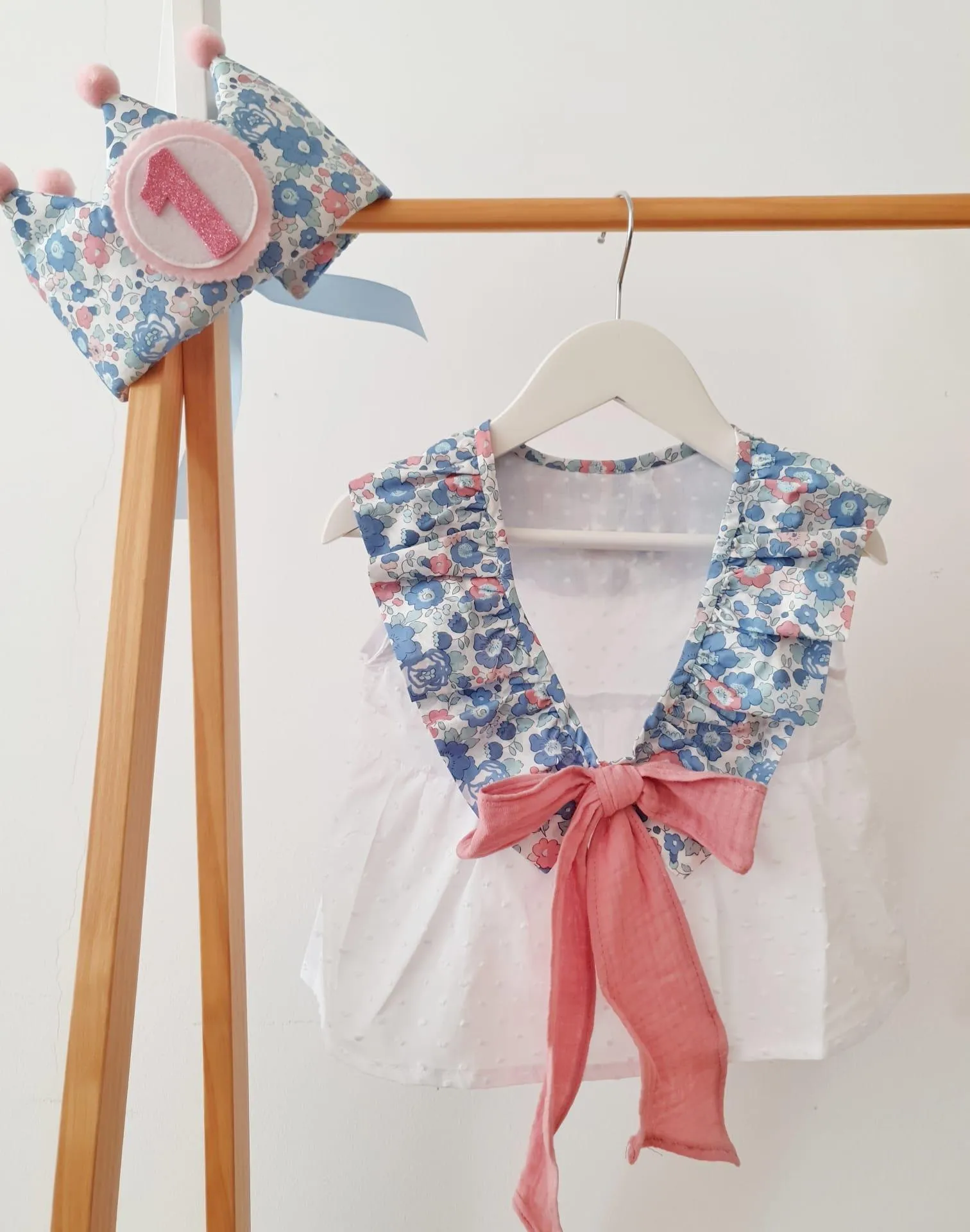 Blusa volantes liberty asagao