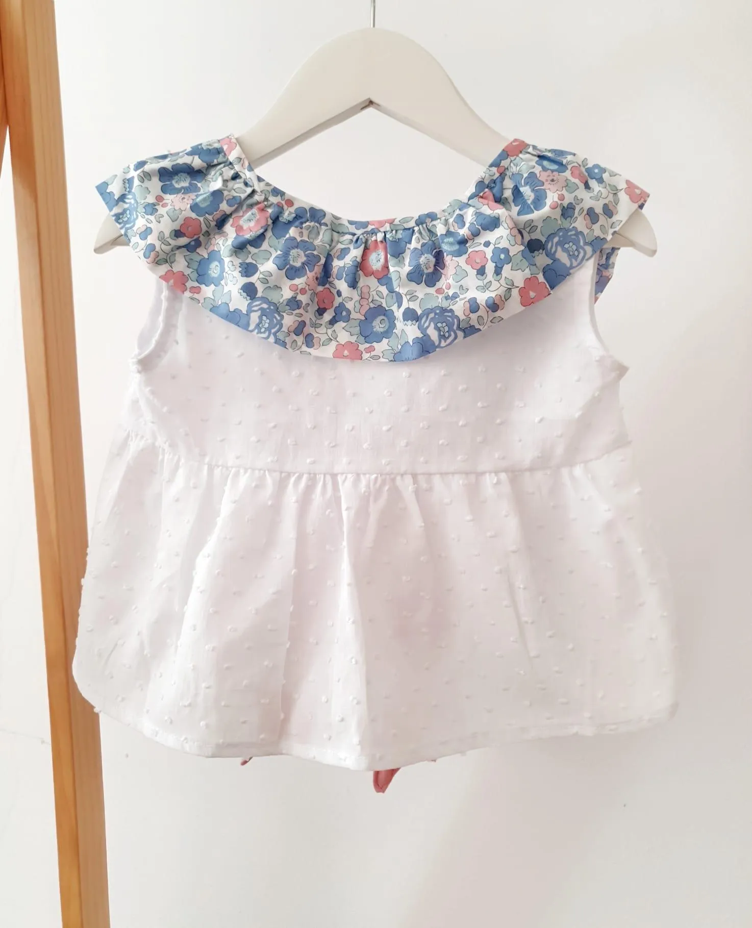 Blusa volantes liberty asagao