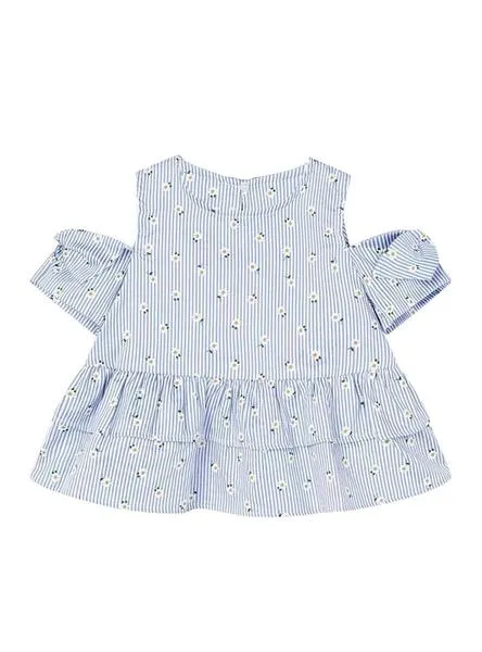 bluson mayoral poplin azul para niña