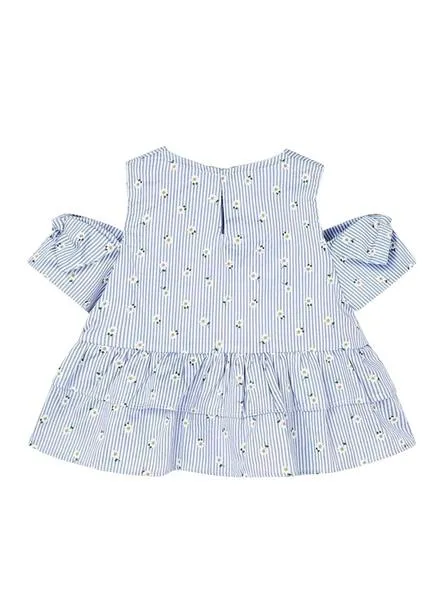 bluson mayoral poplin azul para niña