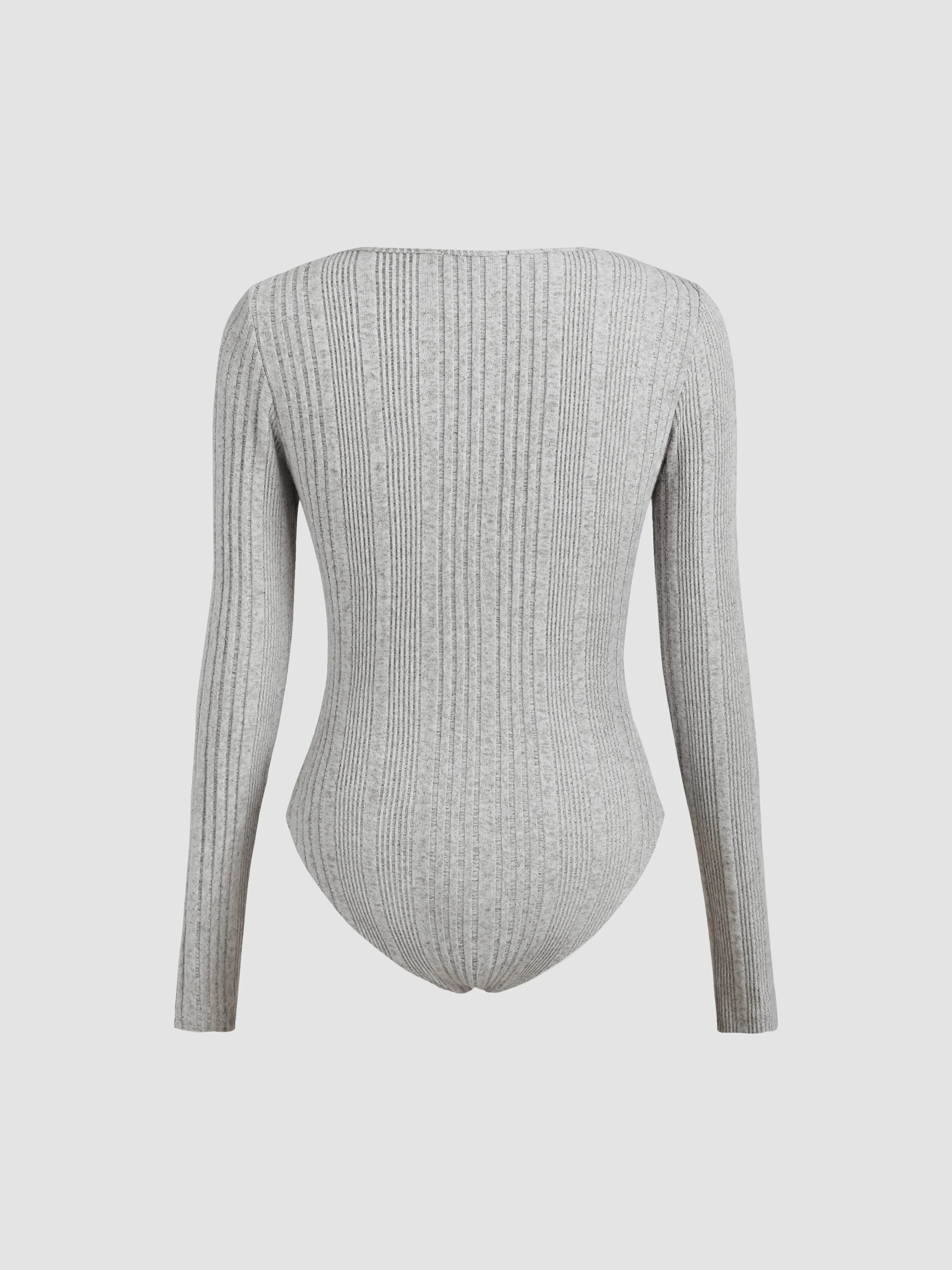  Body de Canalé Sólido con Hebilla