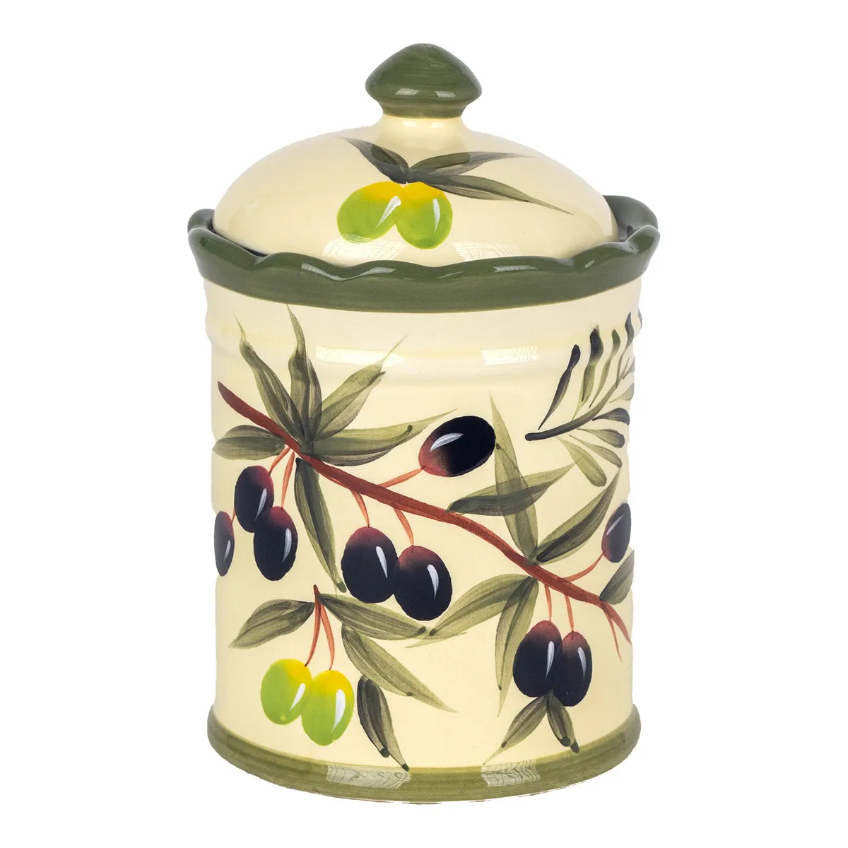 Bote azúcar con aceitunas