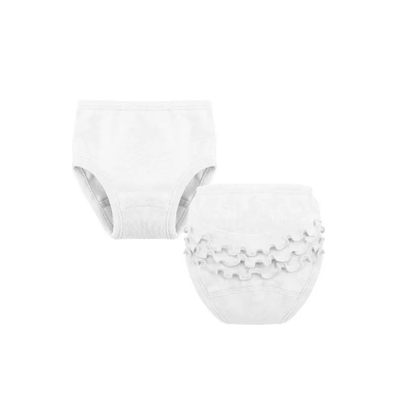 Braguita bebé blanco volantes de Rapife