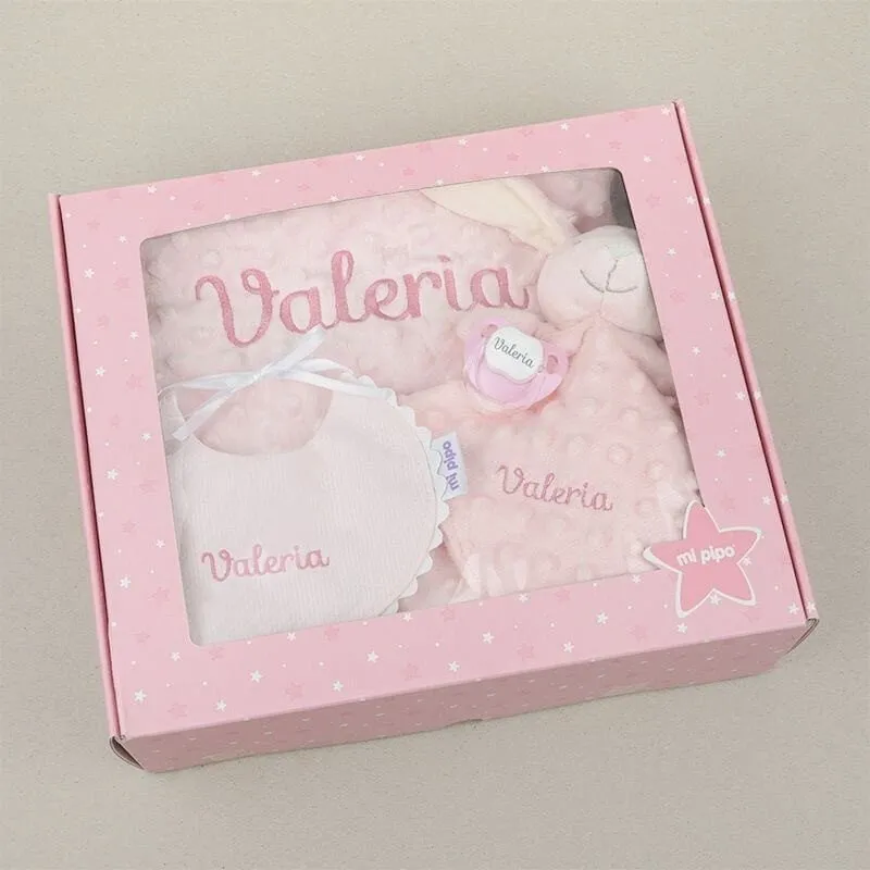 Cajita regalo bebé Premium Rosa