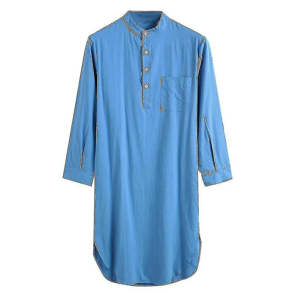 Camisa de dormir Camisa de algodón para hombres
