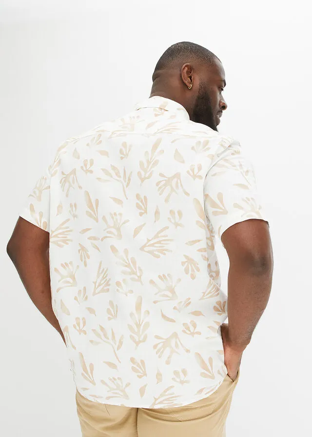 CAMISA DE MANGA CORTA BLANCO LANABEIGE PARDO