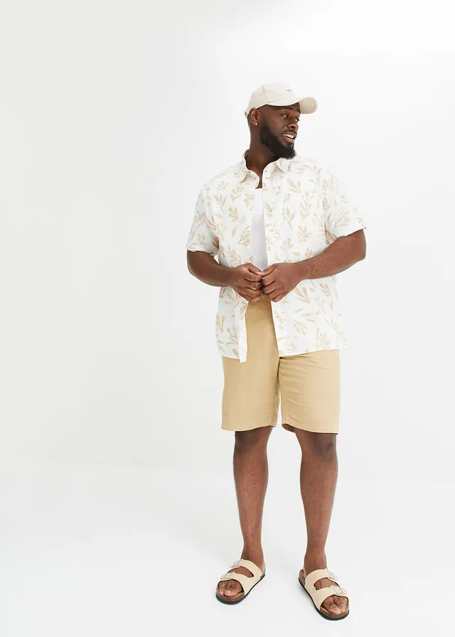 CAMISA DE MANGA CORTA BLANCO LANABEIGE PARDO