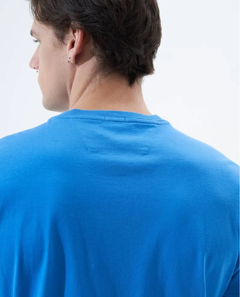 Camiseta con cuello en rib para hombre