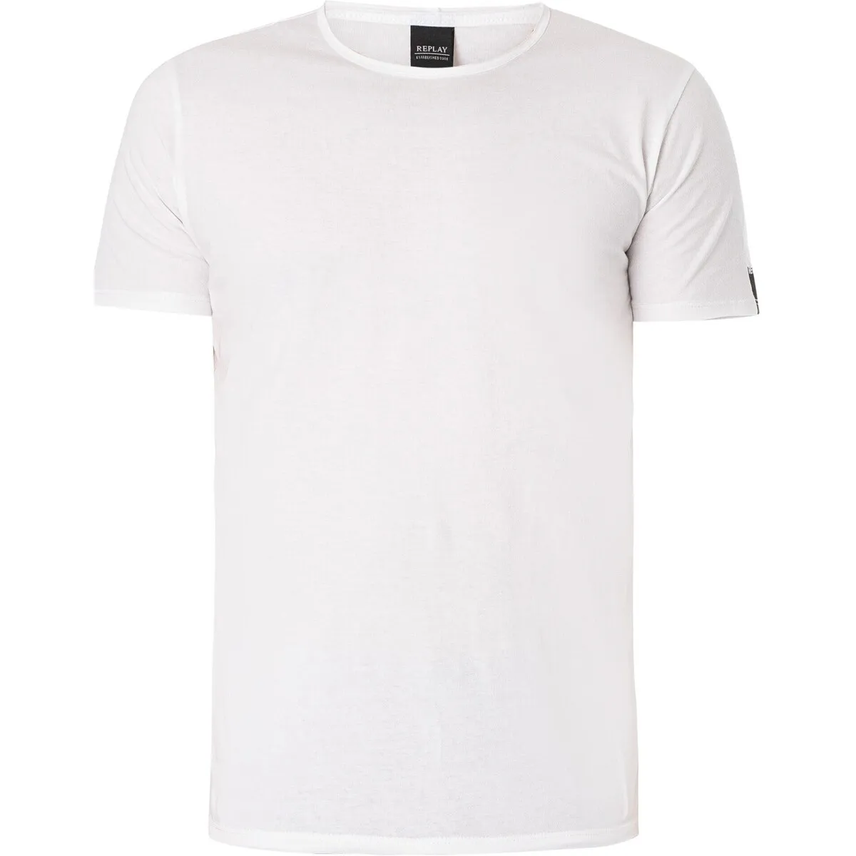 Camiseta Con Logo Y Mangas Recuadradas