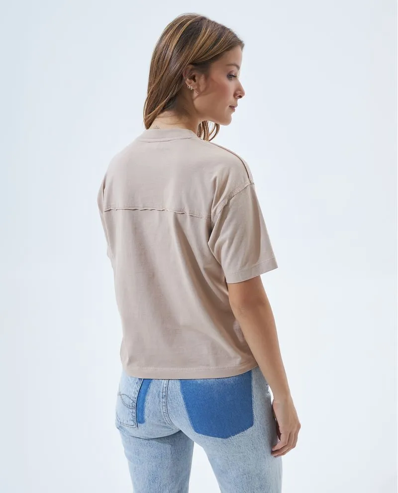 Camiseta cuello redondo para mujer