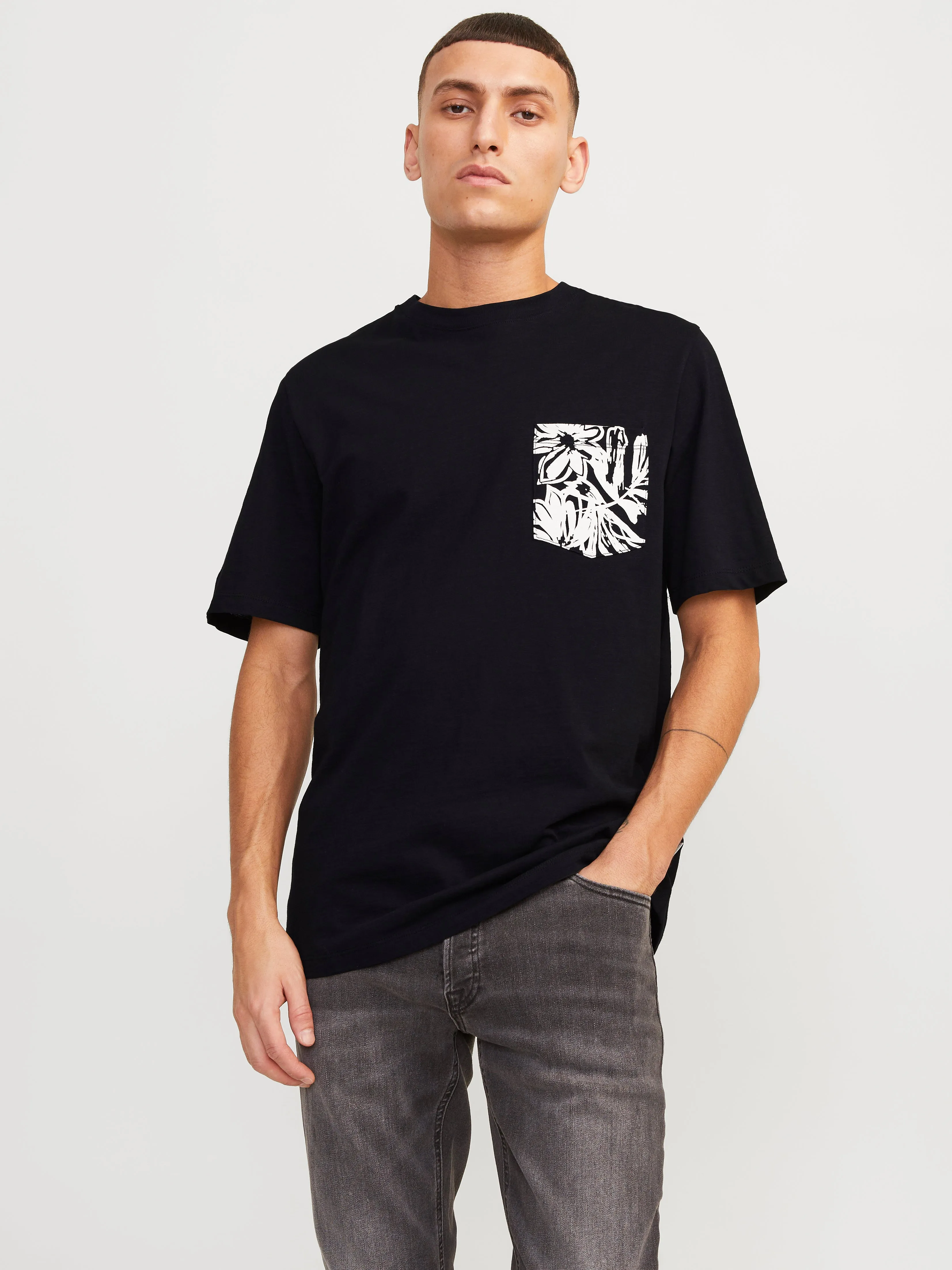 Camiseta Estampado Cuello redondo | Negro | Jack & Jones®