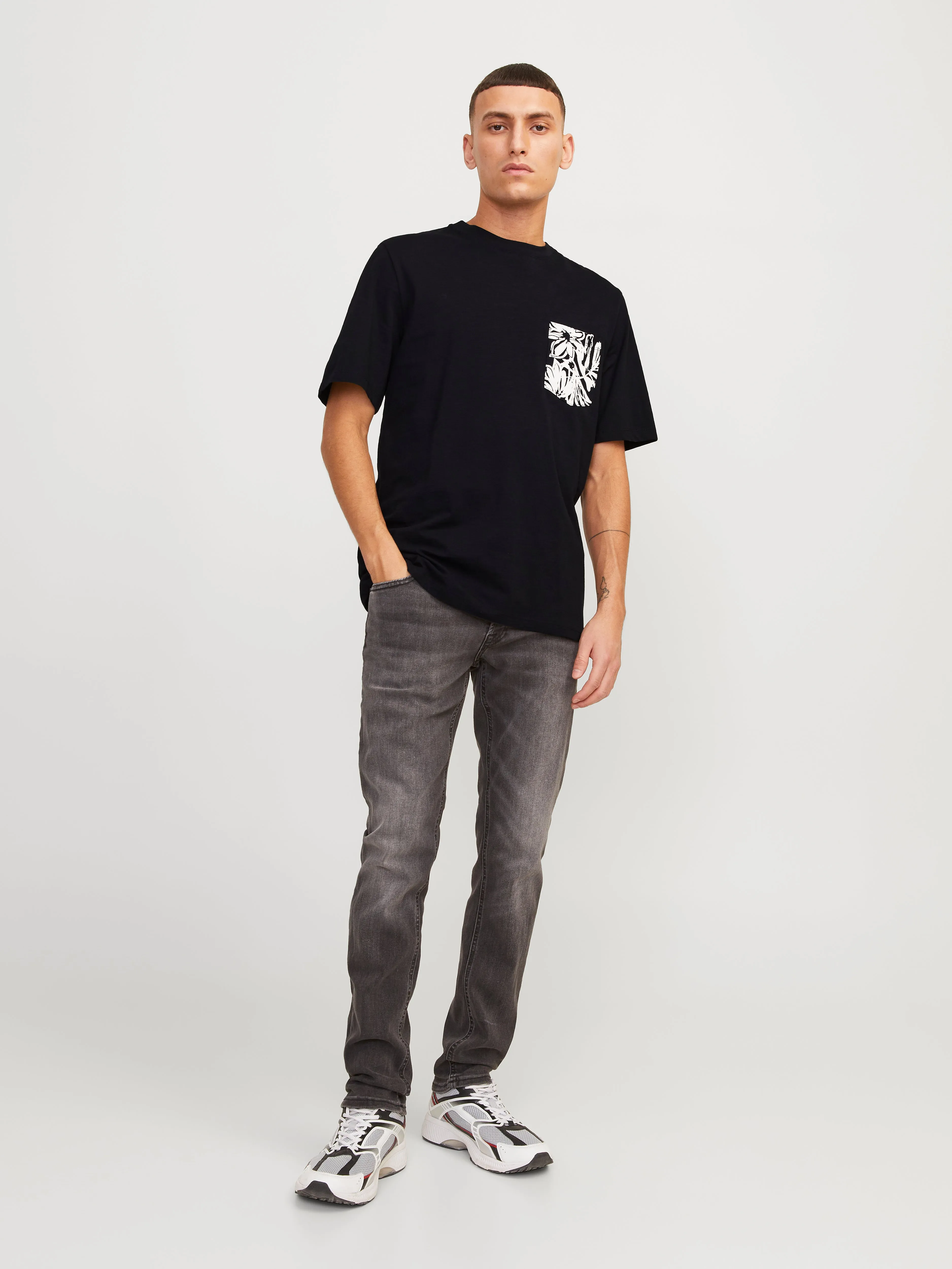 Camiseta Estampado Cuello redondo | Negro | Jack & Jones®