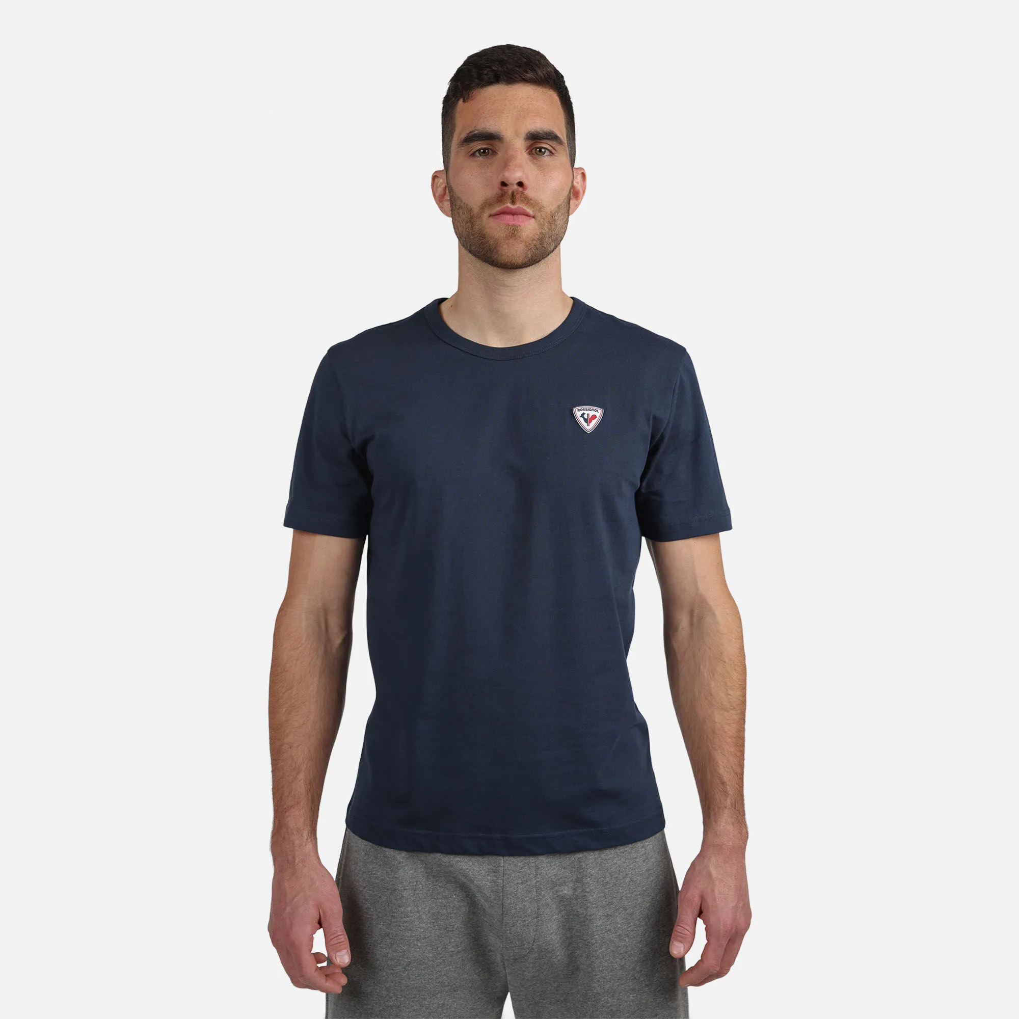 Camiseta lisa logo para hombre