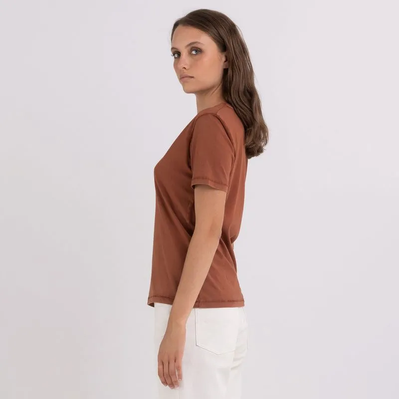 Camiseta Manga Corta Para Mujer Replay