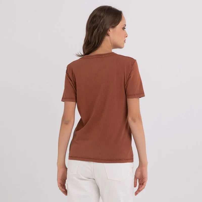 Camiseta Manga Corta Para Mujer Replay