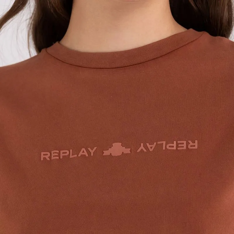 Camiseta Manga Corta Para Mujer Replay