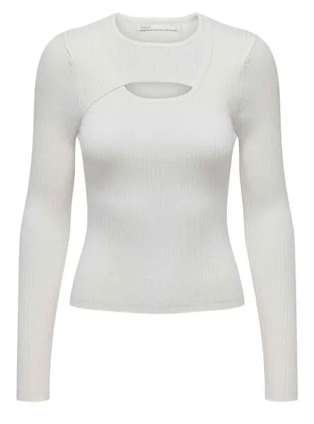 Camiseta Only Ashley Blanco para Mujer