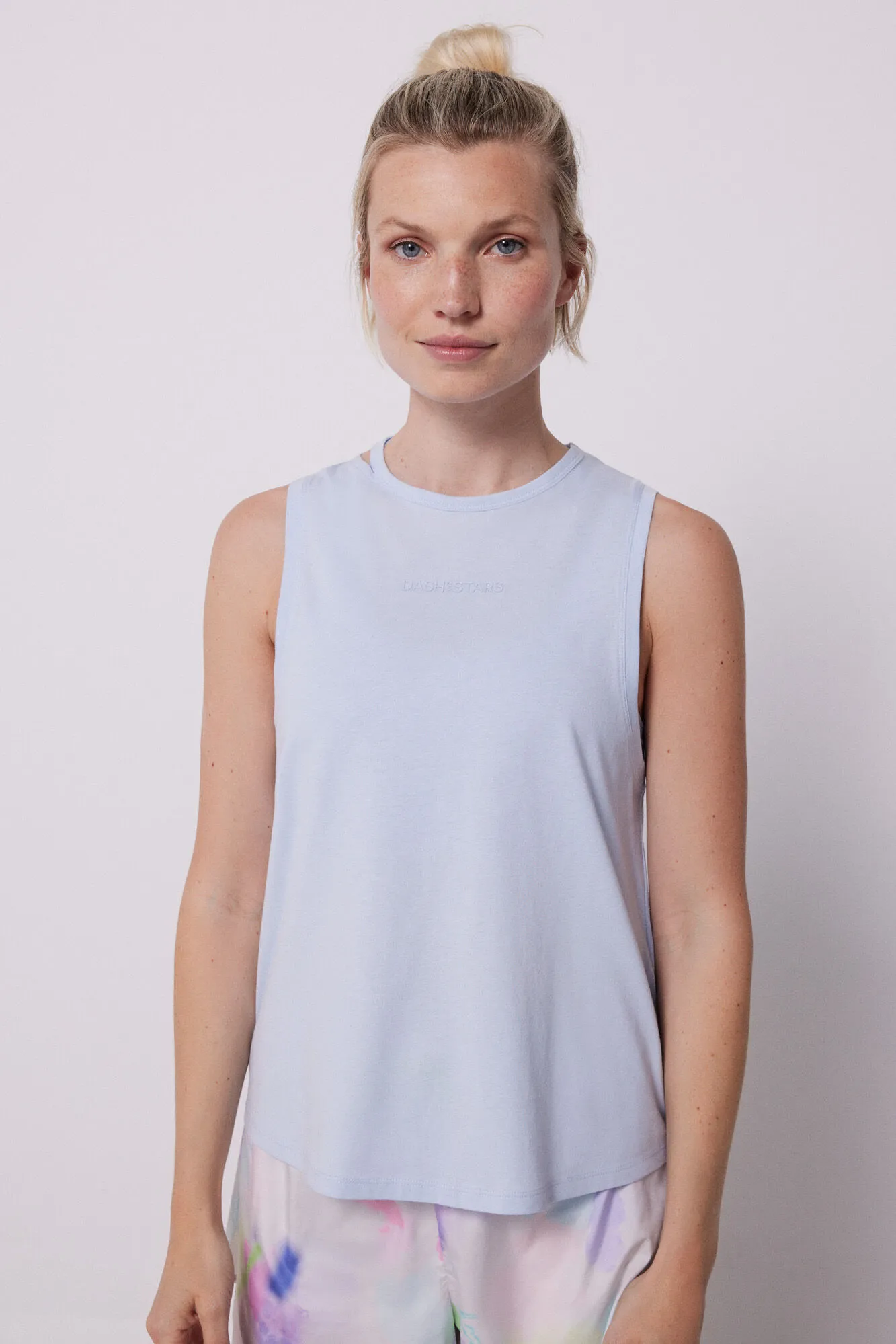 Camiseta sin mangas azul