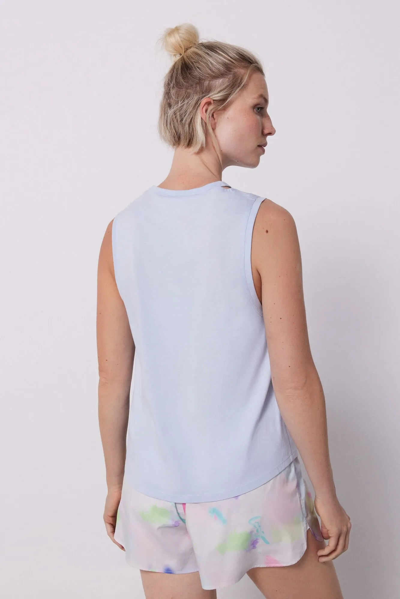 Camiseta sin mangas azul
