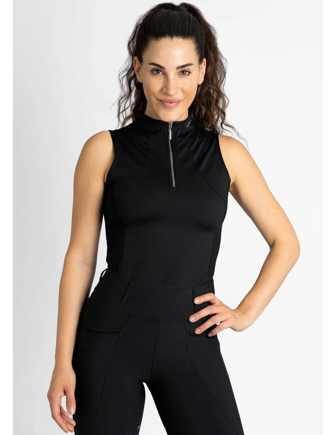 Camiseta sin mangas Base Layer Negro Maximilian