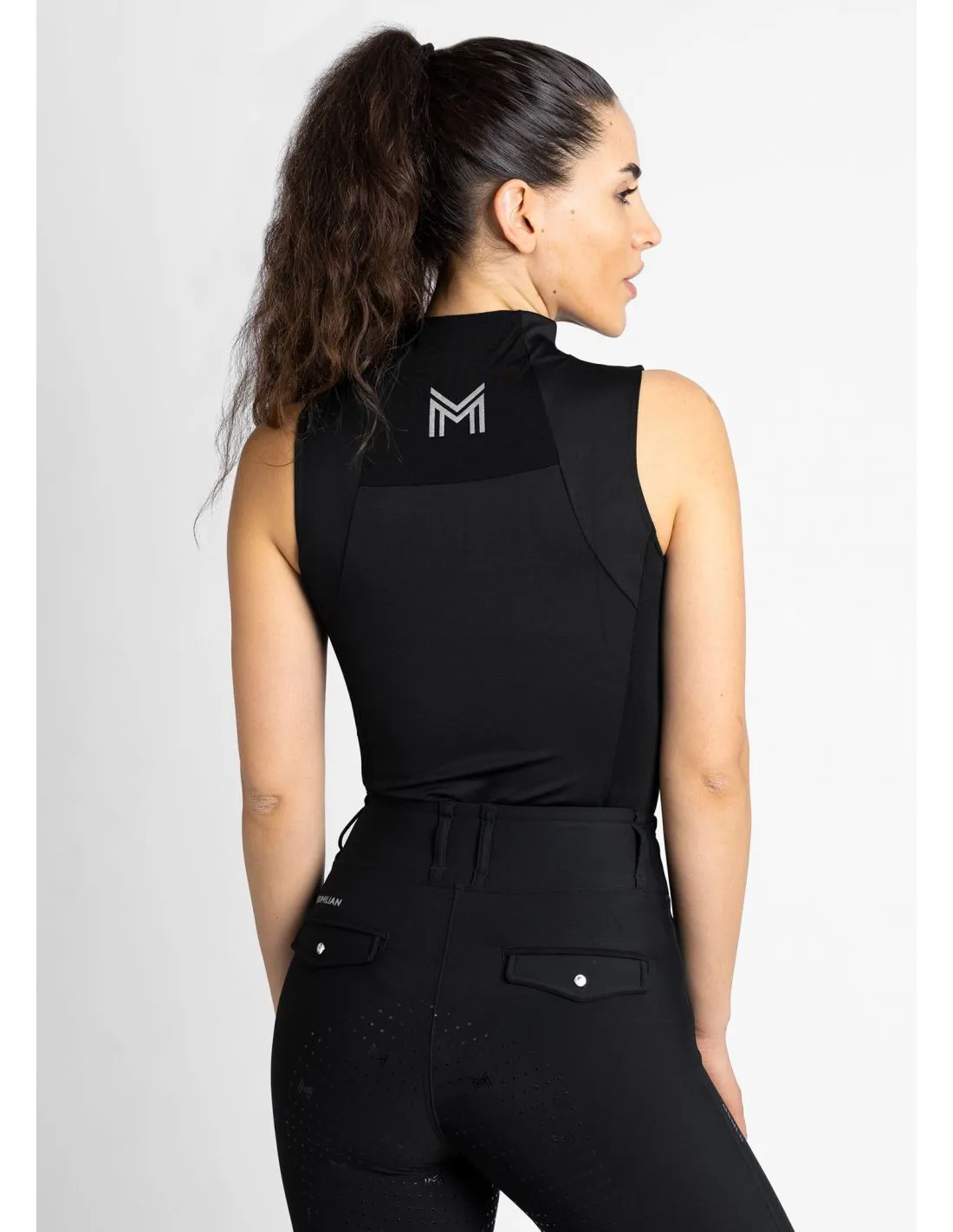 Camiseta sin mangas Base Layer Negro Maximilian