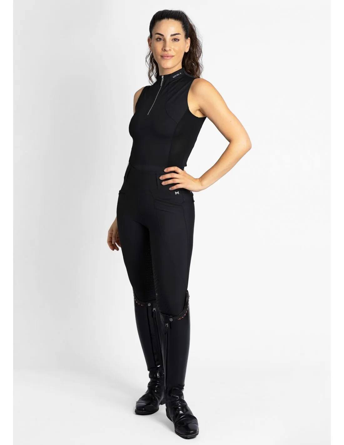 Camiseta sin mangas Base Layer Negro Maximilian