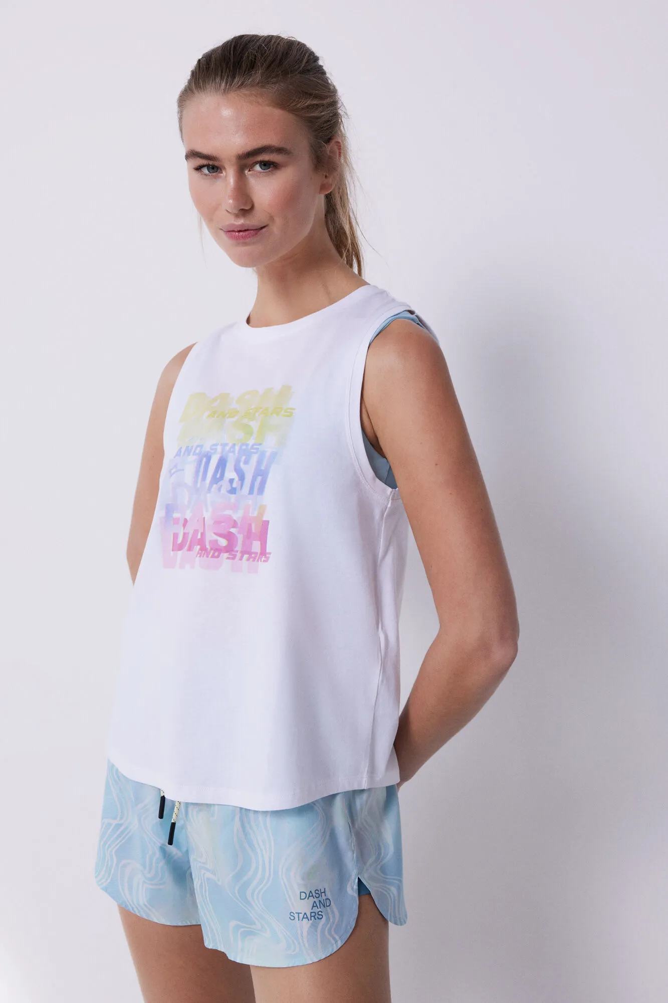 Camiseta sin mangas blanco
