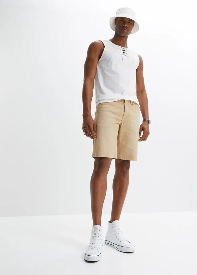 Camiseta sin mangas con cordón Blanco
