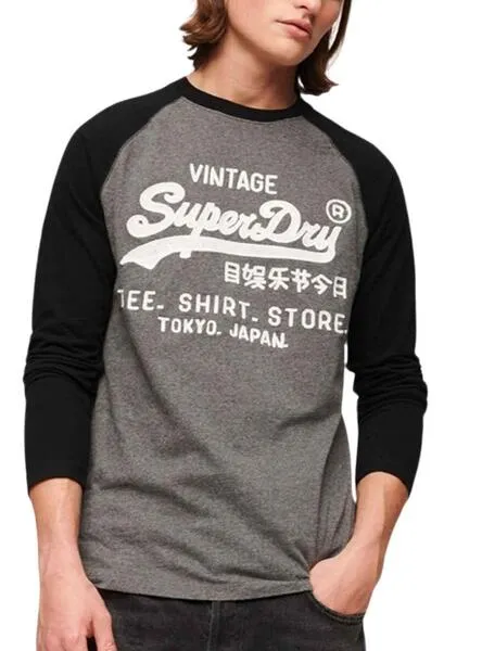 Camiseta Superdry Store Gris para Hombre