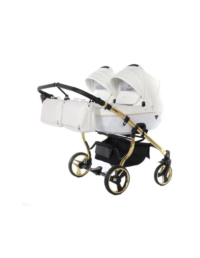 CARRO GEMELAR DUO JUNAMA INDIVIDUAL BLANCO/ORO 04