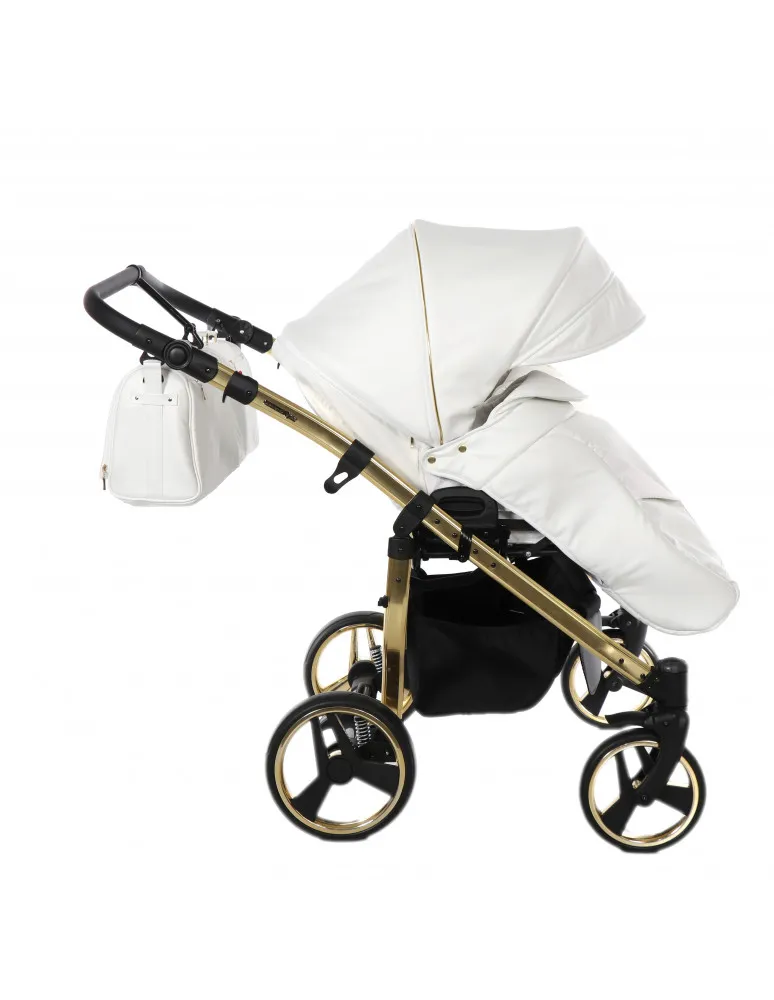 CARRO GEMELAR DUO JUNAMA INDIVIDUAL BLANCO/ORO 04