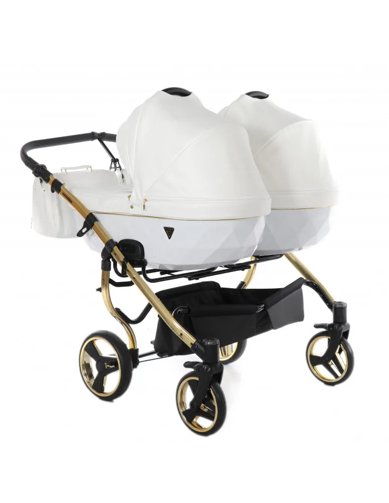 CARRO GEMELAR DUO JUNAMA INDIVIDUAL BLANCO/ORO 04