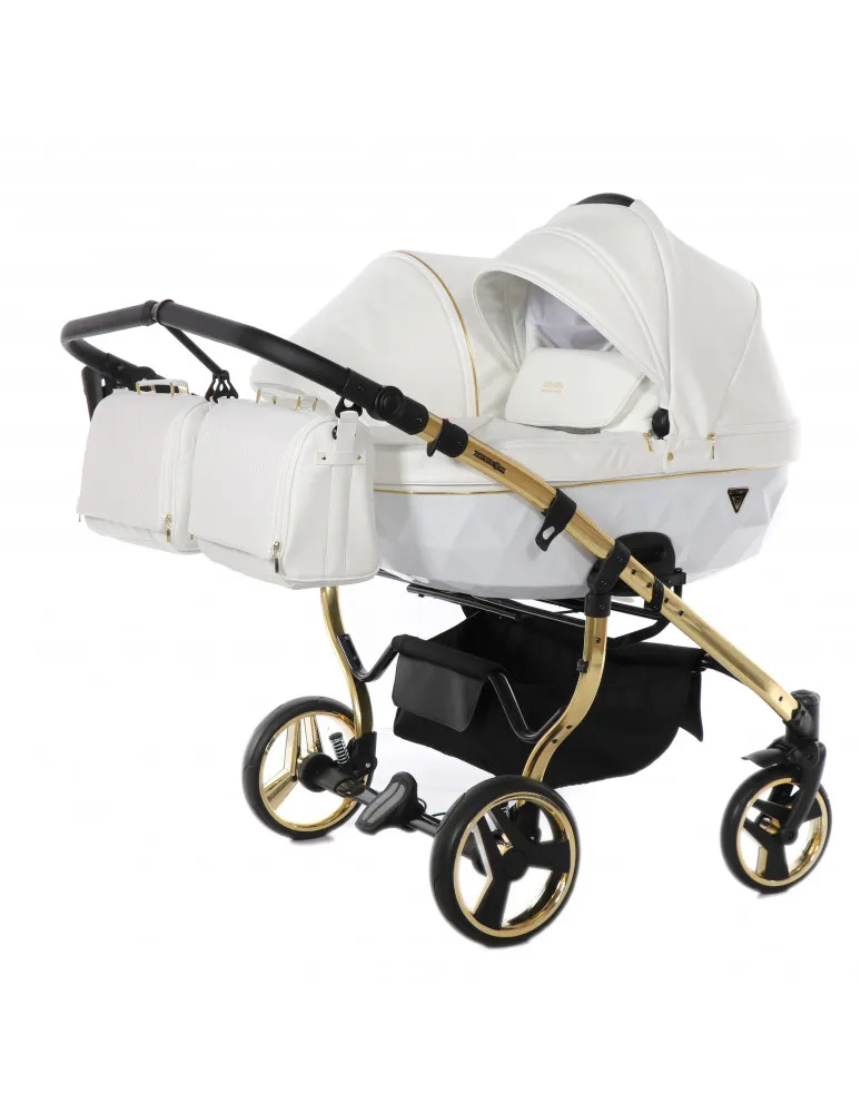 CARRO GEMELAR DUO JUNAMA INDIVIDUAL BLANCO/ORO 04