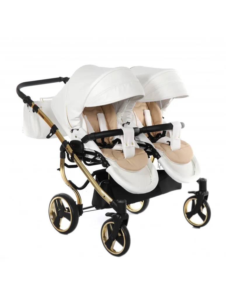 CARRO GEMELAR DUO JUNAMA INDIVIDUAL BLANCO/ORO 04