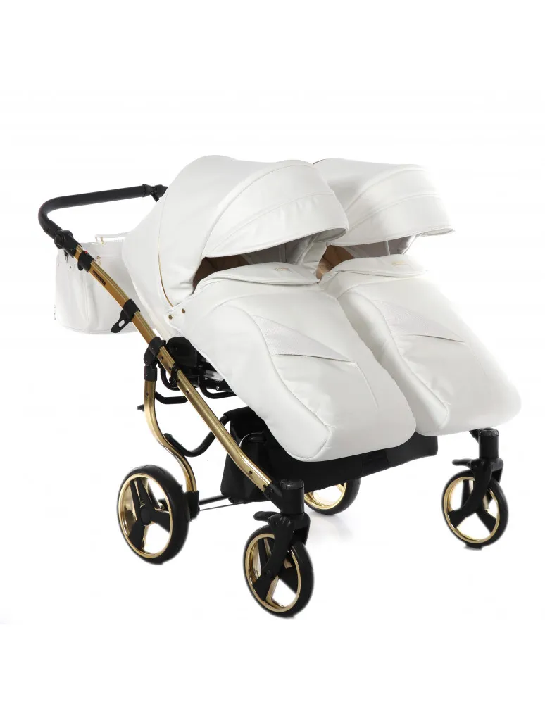 CARRO GEMELAR DUO JUNAMA INDIVIDUAL BLANCO/ORO 04