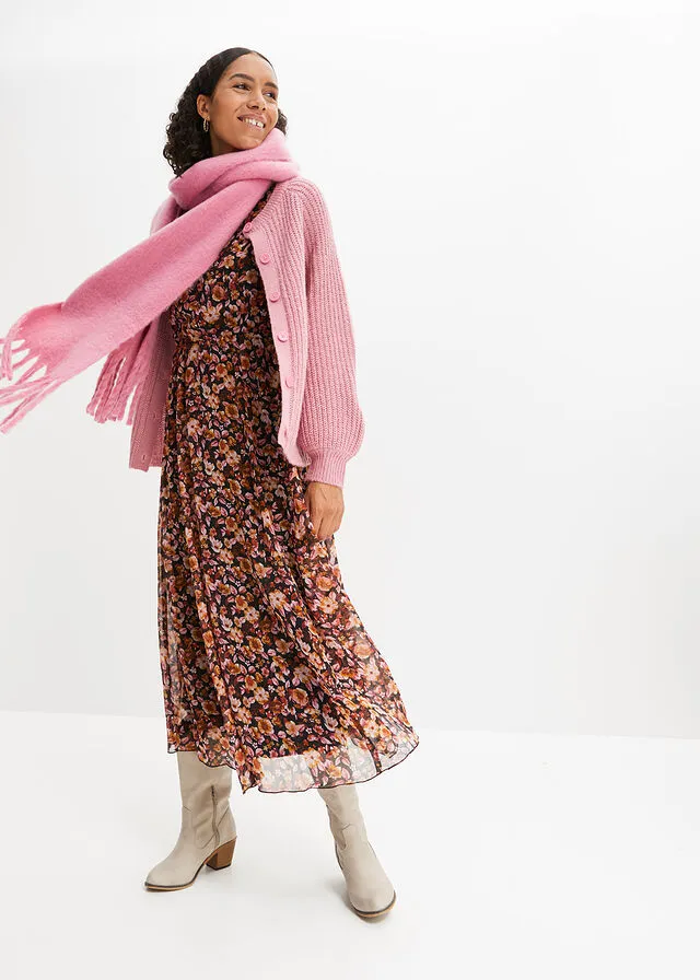 Chaqueta de punto con mangas raglán Rosa frambuesa