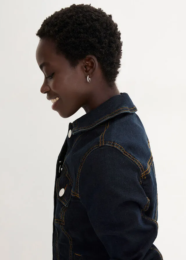Chaqueta denim Azul oscuro denim