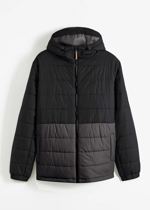 CHAQUETA GUATEADA NEGROGRIS PIZARRA