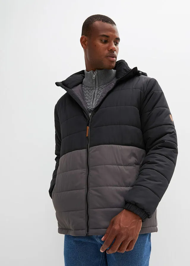 CHAQUETA GUATEADA NEGROGRIS PIZARRA