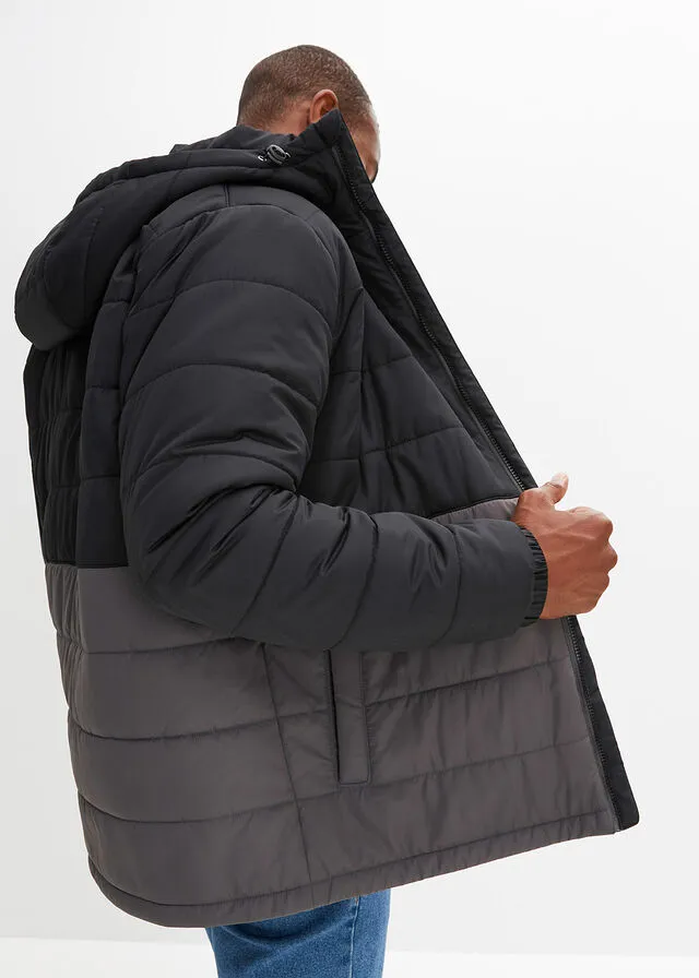 CHAQUETA GUATEADA NEGROGRIS PIZARRA